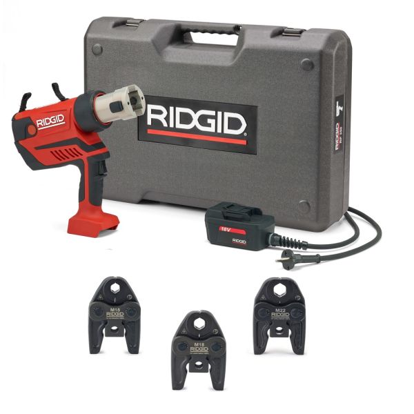 RIDGID RP 350-C inkl. M15/18/22 mm #69808 - Akku Radialpresse / Presswerkzeug