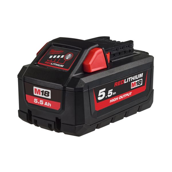 Milwaukee M18 HB5.5 - Akku 18V 5,5 Ah High Output™ Red Li-Ion #4932464712